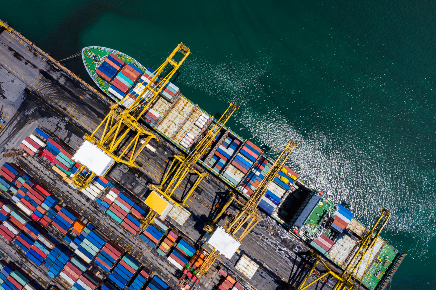Cargo flow through better supply chain visibility, control.